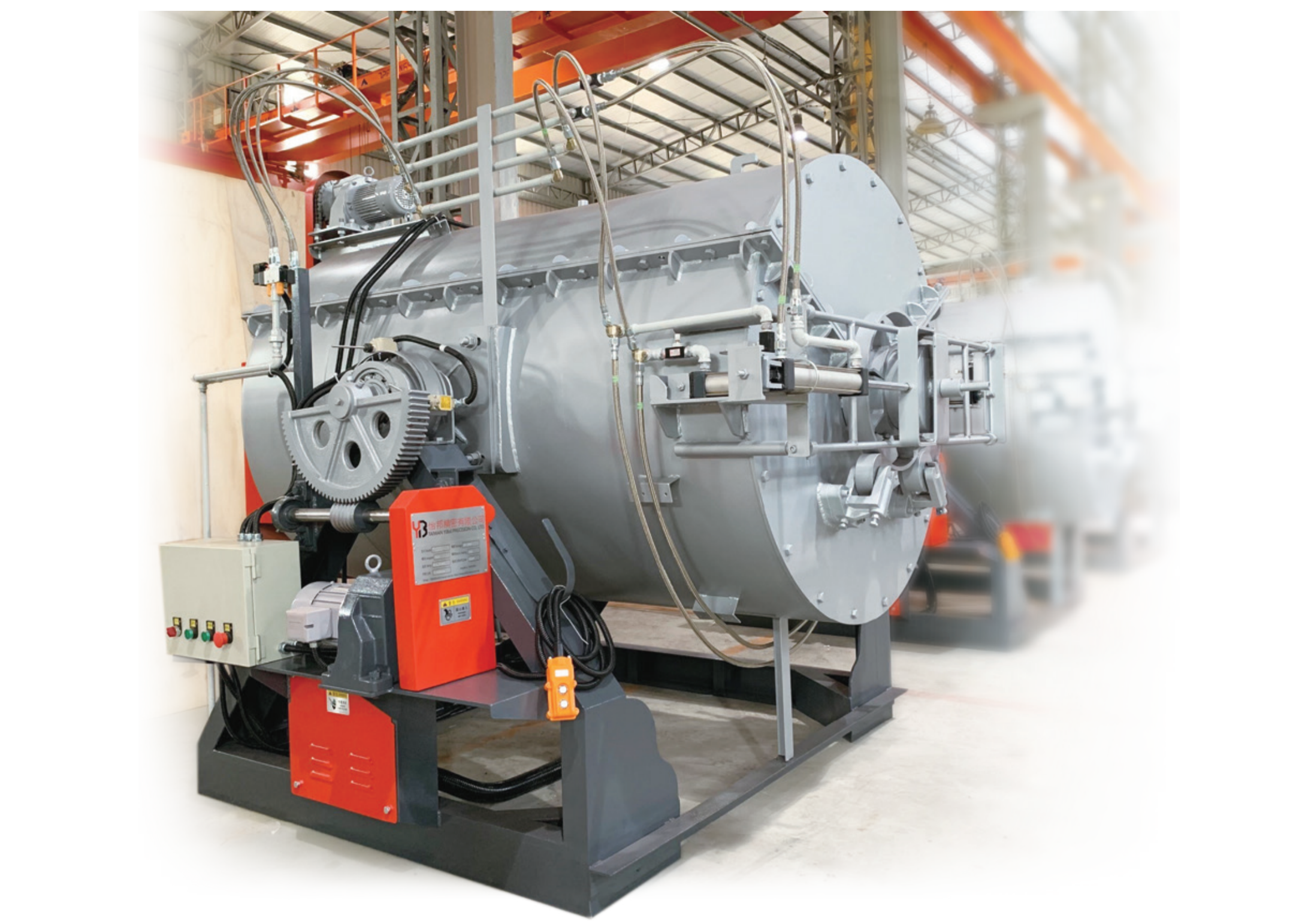 YB-13001 Round type electrical heating rotating gas carburizing furnace 